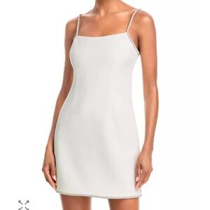 Aqua White Mini Dress
